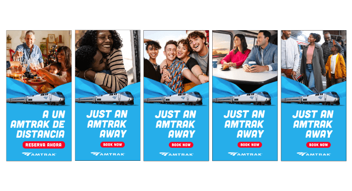Amtrak dynamic banners